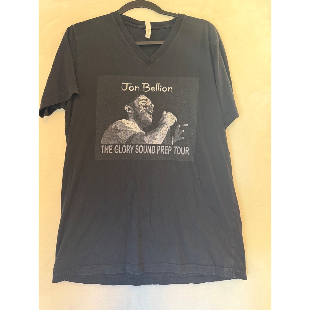 Jon Bellion The Glory Sound Prep Tour Graphic T-Shirt Mens Large Black V-Neck